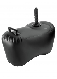Черное надувное кресло с платформой для фиксации дилдо Body Dock Inflatable Love Seat - Pipedream - купить с доставкой в Смоленске
