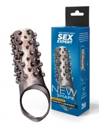Дымчатая насадка на пенис с шипами и выпуклостями - 12,5 см. - Sex Expert - в Смоленске купить с доставкой