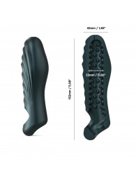 Серая силиконовая насадка на пенис с подхватом Manwan Ryzer - Manwan - в Смоленске купить с доставкой