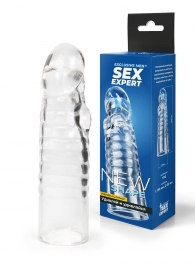 Прозрачная закрытая насадка на член - 15 см. - Sex Expert - в Смоленске купить с доставкой