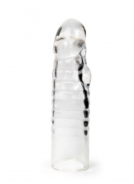 Прозрачная закрытая насадка на член - 15 см. - Sex Expert - в Смоленске купить с доставкой