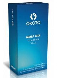 Презервативы OKOTO Mega Mix - 18 шт. - Sitabella - купить с доставкой в Смоленске