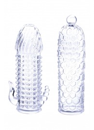 Набор из 2 прозрачных насадок на член Seductive Tickler Sleeves Set - NMC - в Смоленске купить с доставкой