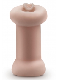 Телесный люминесцентный двусторонний мастурбатор Tasha - Blush Novelties - в Смоленске купить с доставкой