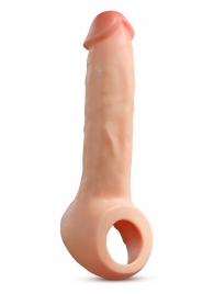 Телесная насадка-удлинитель Thrive 8.75 Inch Realistic Penis Extender Sleeve - 22,2 см. - Blush Novelties - в Смоленске купить с доставкой