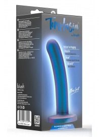 Синяя насадка с гладкой поверхностью Surrender 5.75 Inch Intermediate Pegging Dildo - 14,6 см. - Blush Novelties - купить с доставкой в Смоленске