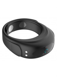 Черное эрекционное виброкольцо на ремешках - Boys of Toys - в Смоленске купить с доставкой