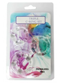 Набор из 3 эрекционных прозрачных колец - Boys of Toys - в Смоленске купить с доставкой
