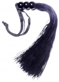 Черная силиконовая плетка - 25,4 см. - Boys of Toys - купить с доставкой в Смоленске