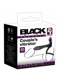 Черная насадка на член с вибрацией Couple’s Vibrator - Orion - в Смоленске купить с доставкой