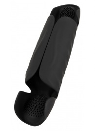 Черный вибромастурбатор с трехточечной стимуляцией Penis Trainer with 3 Point Stimulation - Orion - в Смоленске купить с доставкой