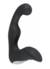 Черный перезаряжаемый стимулятор простаты с вибрацией - 14,6 см. - Orion - в Смоленске купить с доставкой