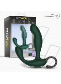 Зеленый вибромассажёр простаты Greeny - 12,8 см. - Intoyou - в Смоленске купить с доставкой