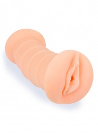 Телесный двусторонний мастурбатор с вибропулей и эрекционными кольцами в комплекте - Sexy Girl - в Смоленске купить с доставкой