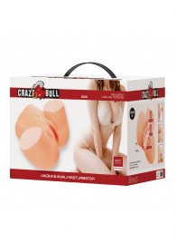 Телесный мастурбатор Liora с 2 любовными тоннелями - Baile - в Смоленске купить с доставкой