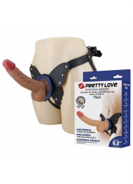 Поясной страпон Wells: трусики в форме бабочки и фаллоимитатор-насадка - Baile - купить с доставкой в Смоленске