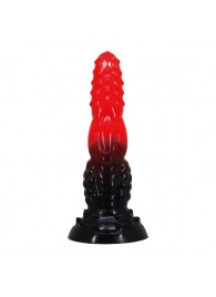 Силиконовый фантазийный фаллоимитатор Fire Dragon - 24,5 см. - Baile