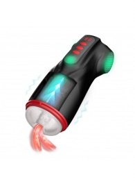 Интерактивный мастурбатор Raven с вакуумом, вибрацией и подсветкой - Shots Media BV - в Смоленске купить с доставкой