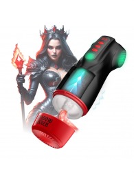 Интерактивный мастурбатор Raven с вакуумом, вибрацией и подсветкой - Shots Media BV - в Смоленске купить с доставкой