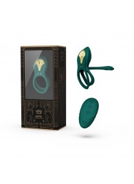 Зеленое эрекционное виброкольцо Bayek с пультом ДУ - Zalo - в Смоленске купить с доставкой