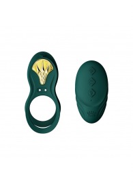 Зеленое эрекционное виброкольцо Bayek с пультом ДУ - Zalo - в Смоленске купить с доставкой