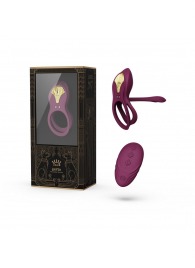 Фиолетовое эрекционное виброкольцо Bayek с пультом ДУ - Zalo - в Смоленске купить с доставкой