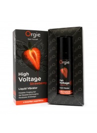 Жидкий вибратор Orgie High Voltage Strawberry - 15 мл. - ORGIE - купить с доставкой в Смоленске