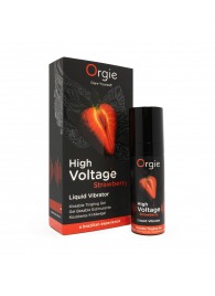 Жидкий вибратор Orgie High Voltage Strawberry - 15 мл. - ORGIE - купить с доставкой в Смоленске