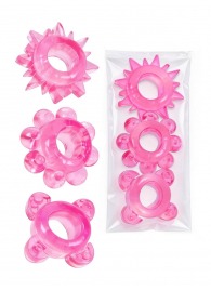Комплект из 3 розовых эрекционных колец - Erowoman-Eroman - в Смоленске купить с доставкой