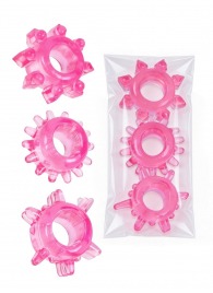 Комплект из трех розовых эрекционных колец - Erowoman-Eroman - в Смоленске купить с доставкой