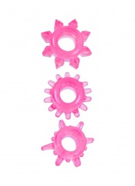 Комплект из трех розовых эрекционных колец - Erowoman-Eroman - в Смоленске купить с доставкой