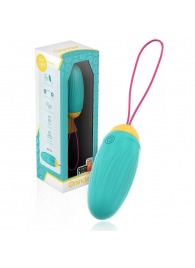 Бирюзовое виброяйцо с ротацией и управлением через приложение - Oninder