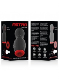 Черно-красный мастурбатор с вибрацией и всасыванием - JAMYJOB - в Смоленске купить с доставкой