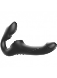 Черный безремневой страпон с 3 моторами - Ibiza - купить с доставкой в Смоленске