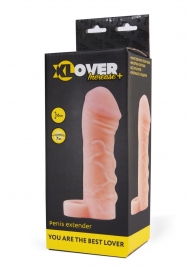 Фаллическая удлиняющая насадка с кольцом для фиксации - 16 см. - ToyFa - в Смоленске купить с доставкой