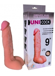 Фаллическая насадка Харнесс UNICOCK 9  - 24 см. - LOVETOY (А-Полимер) - купить с доставкой в Смоленске