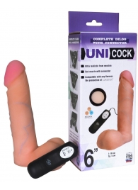 Фаллическая насадка Харнесс UNICOCK 6  с вибрацией - 18 см. - LOVETOY (А-Полимер) - купить с доставкой в Смоленске