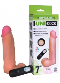 Фаллическая насадка Харнесс UNICOCK 7  с вибрацией - 19 см. - LOVETOY (А-Полимер) - купить с доставкой в Смоленске