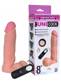 Фаллическая насадка Харнесс UNICOCK 8  с вибрацией - 20 см. - LOVETOY (А-Полимер) - купить с доставкой в Смоленске