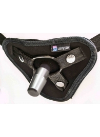 Страпон с 2 насадками и вибрацией UniStrap - 20 и 18 см. - LOVETOY (А-Полимер) - купить с доставкой в Смоленске