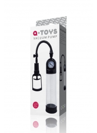 Чёрная вакуумная помпа A-toys с манометром и прозрачной колбой - A-toys - в Смоленске купить с доставкой