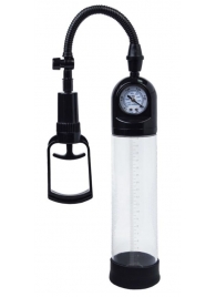 Чёрная вакуумная помпа A-toys с манометром и прозрачной колбой - A-toys - в Смоленске купить с доставкой