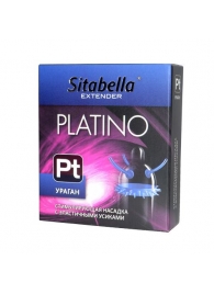 Стимулирующая насадка с усиками и шипиками Platino  Ураган - Sitabella - купить с доставкой в Смоленске