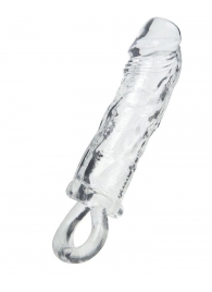 Прозрачная насадка с петлёй для фиксации - 14 см. - ToyFa - в Смоленске купить с доставкой