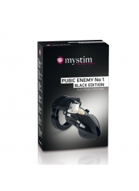 Пояс верности с электростимуляцией Mystim Pubic Enemy No1 Black Edition - MyStim - купить с доставкой в Смоленске