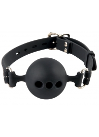 Силиконовый кляп-шар с отверстиями для дыхания Silicone Breathable Ball Gag Small - Pipedream - купить с доставкой в Смоленске
