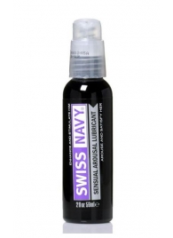 Возбуждающий гель-лубрикант на водной основе Sensual Arousal Lubricant - 59 мл. - Swiss navy - купить с доставкой в Смоленске