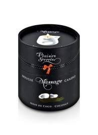 Массажная свеча с ароматом кокоса Bougie de Massage Gourmande Coco - 80 мл. - Plaisir Secret - купить с доставкой в Смоленске