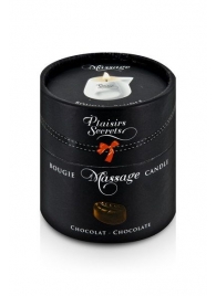 Массажная свеча с ароматом шоколада Bougie de Massage Gourmande Chocolat - 80 мл. - Plaisir Secret - купить с доставкой в Смоленске
