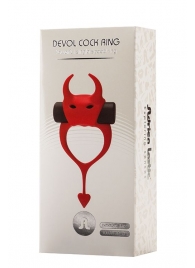 Красное эрекционное кольцо в форме дьяволенка DEVOL COCKRING - Adrien Lastic - в Смоленске купить с доставкой